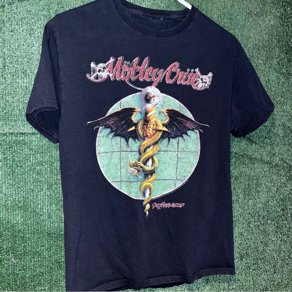 Vintage Shirts Motley Crue Dr Feelgood Hair Metal Band Tee Shirt S